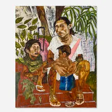 Madre e hijos by Bernadette Despujols, 2022, oil on canvas, sold Mar 2026