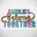 Andrea Bowers, Families Belong Together, 2018, cardboard, LED lights