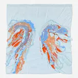 Rodney McMillian, The Last Flight, 2015, latex, acrylic and ink on queen-size bed sheet