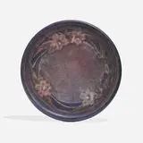 Anna Frances Simpson for Newcomb College Pottery, Transitional tea tile with jasmine flowers