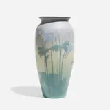 Vellum vase with columbine by Edward Diers for Rookwood Pottery, sold Nov 2024