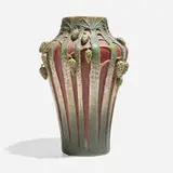 Amphora vase with pine trees and cones by Paul Dachsel for Kunstkeramik Paul Dachsel, sold Nov 2024