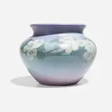 Fine Vellum vase with apple blossoms by Edward Diers for Rookwood Pottery, sold Nov 2024
