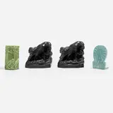 Collection of four production works by Rookwood Pottery, sold Nov 2024