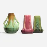Fulper Pottery, Collection of three vases