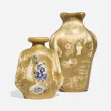 Amphora portrait vases with maidens, set of two by Stellmacher Riessner & Kessel, sold Nov 2024