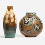 Vases, set of two by Charles Catteau for Boch Frères Keramis, sold Nov 2024