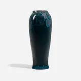 Rare Blue Tinted Decorated Porcelain vase with snake apple plant by Katherine van Horne for Rookwood Pottery, sold Nov 2024