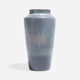 Banded scenic Vellum vase with twilight landscape by Lenore Asbury for Rookwood Pottery, sold Nov 2024