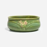 Large Carved Mat bowl with daffodils by Rose Fechheimer for Rookwood Pottery, sold Nov 2024