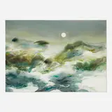 Viktor Schreckengost, Surf, c. 1973, watercolor on paper