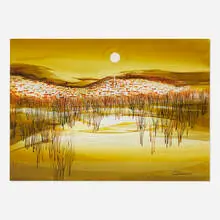 Viktor Schreckengost, Light Snow, 1973, watercolor on paper