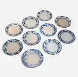 Dedham Pottery, Collection of ten plates