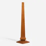Frank Lloyd Wright, Weed vase, c. 1953, mahogany, copper-anodized aluminum