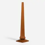 Frank Lloyd Wright, Weed vase, c. 1953, mahogany, copper-anodized aluminum