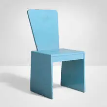 Leon Polk Smith, Unique chair, c. 1970, painted wood