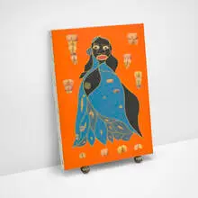 Eric Doeringer, Untitled after Chris Ofili (from the Bootleg series), 2006, collage, mixed media on canvas