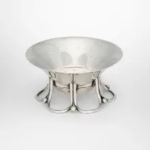 Salt cellar by William Philip Spratling, c. 1945, sterling silver, sold Oct 2025
