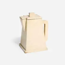 Primitive, Pitcher-form soap flake/powder dispenser, c. 1940, painted wood
