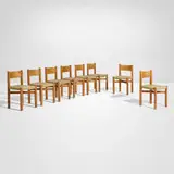 Charlotte Perriand, Dining chairs, set of eight