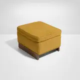 Frank Lloyd Wright, Stool from Price Tower, Bartlesville, Oklahoma, 1956, upholstery, copper