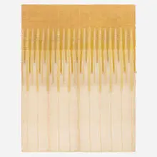 Maria Kipp, Textile 9483c-9517, c. 1955, rayon, cotton, linen, wool, metallic thread