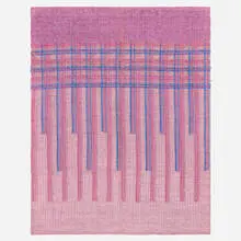 Maria Kipp, Textile 9328c-10096, c. 1955, cotton, wool, rayon, linen