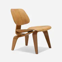 Charles and Ray Eames, LCW, birch plywood, rubber