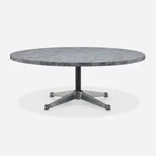 Charles and Ray Eames, Contract Base coffee table, laminate over wood, cast aluminum, lacquered steel