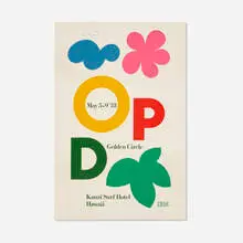 Paul Rand, IBM Golden Circle poster, 1981, screenprint in colors on Arches