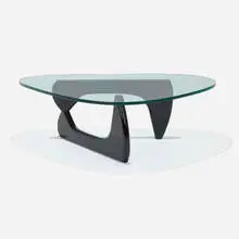 Isamu Noguchi, Coffee table, c. 2000, lacquered wood, glass