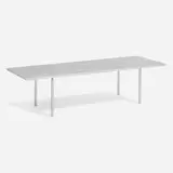 Erwine & Estelle Laverne, Coffee table, 1953, Carrara marble, chrome-plated steel