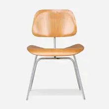 Charles and Ray Eames, DCM, 1946, aniline-dyed birch plywood, chrome-plated steel, rubber