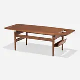 Jens Risom, Coffee table with magazine rack, model T-390