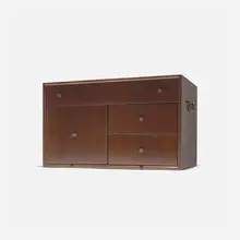 Miniature cabinet by Paul McCobb, c. 1955, mahogany, brass, sold Sep 2025