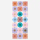 Frances and Michael Higgins, Rondelays, set of twenty-one, c. 1960, fused glass, brass