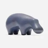 Gordon and Jane Martz, Hippo, glazed stoneware