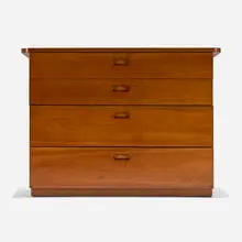 Cabinet for Bryn Mawr College by Marcel Breuer, 1938, maple, sold Sep 2025