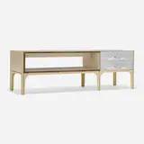 Raymond Loewy, DF 2000 occasional table, c. 1965, laminated wood, enameled aluminum, molded acrylic