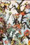 Naomi Lorne, Abstract Composition, Oil on masonite