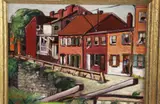 Cecil Owen Parsons, Canal Towpath, Oil on canvas