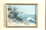 Barclay Sheaks, BLUE DUNE AND BOAT STUDY: TWO WORKS, both signed and dated '70, Acrylic on board