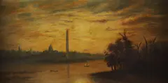 B. S. Pugh, National Mall at Dusk, Oil on canvas