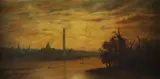 B. S. Pugh, National Mall at Dusk, Oil on canvas