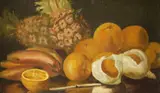 Untitled by American School, STILL LIFE OF ORANGES, oil on canvas, sold Mar 2005