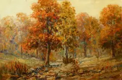 Oliver J. Corbett, Fearls Pasture, Oil on board