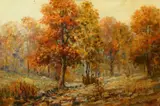 Oliver J. Corbett, Fearls Pasture, Oil on board