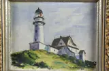 Douglas Cravath, A New York Lighthouse, Oil on board