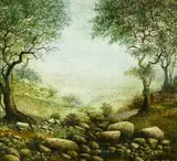 Pablo Miquel, Vertiente, Oil on canvas