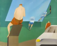 Rodolfo Opazo, Untitled, DOMINGO 3PM, 1978, oil on canvas